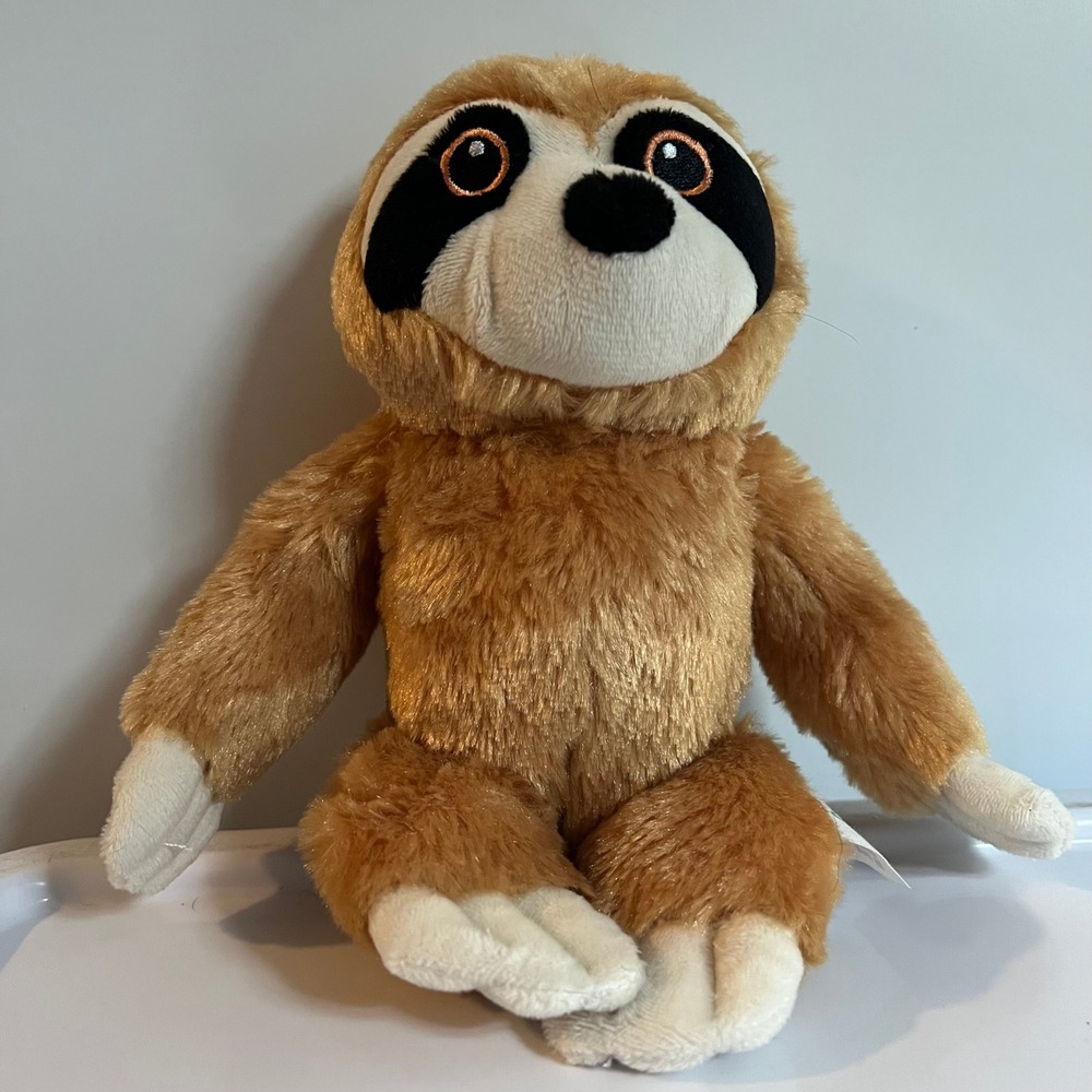 Wildlife Artists‎ Eco Pals Three-Toed Sloth Plush Brown Recycled 2021 8" Toy